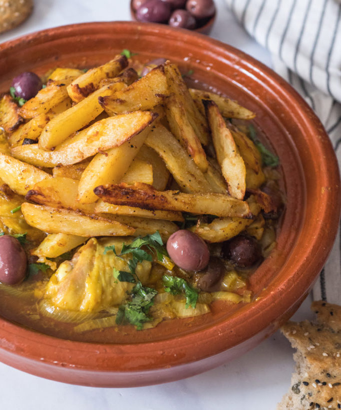 Tagine poulet frite